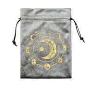 Riaisttd Velvet Vault, Dice Pouch Bag, 5.12×7.09 in Soft Rune Storage with Drawstring Closure System, Protective Fabric Design Style, Gaming Accessory Organizer Kit, Tabletop Use