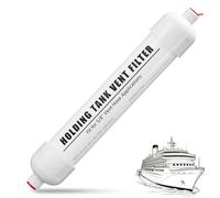 Riakrum Marine Holding Tank Vent Filter (5/8" ）, Compatible with Dometic | Compatible with ECO, SeaLand, SaniGuard Vent Hose Filters, also Compatible with DVF, Highly Adsorbent Coconut Shell Carbon