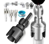 rialgirw 4 in 1 Water Pipe Wrench, 2026 Universal 4 in One PVC Pipe Tapping Threader, Integrated Internal & External Pipe Threading Tool Set, Opener Compatible Electric Drill (1/2", Nanocoating)