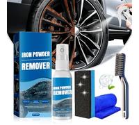 rialgirw Iron Powder Remover Spray, Multi-Functional Quick-Acting Rust Removal Spray for Metal Surfaces, Iron Stain Cleaner for Car, Fast-Acting Formula & Easy Spray Application (30ML)