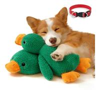 rialgirw Paw Love Calming Duck, 2026 Upgraded Plush Ducks Toy for Dogs, Stuffed Calmings Pillow with Quack Sound, Quacking Ducks Toys, Calming Duck Toy for Dogs (Green, M(32cm/12“))