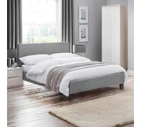 Rialto Bed - Grey Fabric - Sizes Available