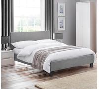 Rialto - King Size - Light Grey - Low Foot-End - Fabric - 5ft - Happy Beds