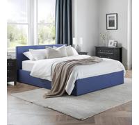 Rialto Ottoman Storage Bed - Blue Fabric - Sizes Available