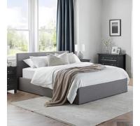Rialto Ottoman Storage Bed - Grey Fabric - Sizes Available