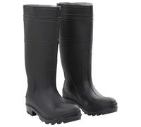 vidaXL Rian Boots with Removable Socks Waterproof Wellies Black Size 46 PVC