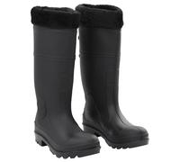 Rian Boots Waterproof Wellies Wellingtons Boots Garden Shoes Black PVC vidaXL