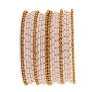 RIANGI Desi Designer Indian Bangles For Women Bangles Indian, Womens Bangles Bracelets, Bollywood Jewelry, S-Circ 7.4 in-Indian Size 2.6-Dia 2.3 in, Metal, no gemstone