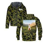 Rianne Downey The Consequence Of Love Merch Zipper Hoodies Long Sleeve Jacket Parkas Women Men Winter Coat (Camouflage,XXL)