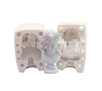 Rianpesn 3D Candle Mold - Silicone Soap Candle Mold Scented Wax Melt Mould - Handmade Soap Candle Mould Candle Plaster Making Supplies Home Crafts Decoration