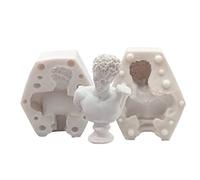 Rianpesn 3D Silicone Candle Bust Mould - Roman Mythology Soap Moulds Silicone Body Stand Mold - Laocoon Molds for Resin Sculptures Statues Portrait Handcraft Home Decor for Friends