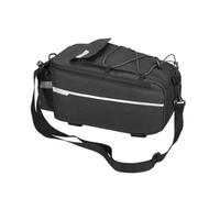 Rianpesn Bicycle Rear Rack Bag, 8L Reflective Water Resistant Saddle Panniers, Cycling Back Seat Cargo Carrier Pouch with Shoulder Strap