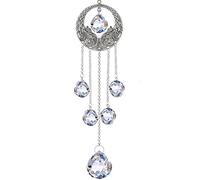 Rianpesn Crystal Sun Catcher,Clear Crystal Prism Ball Sun Catcher | Prisms Ornament Rainbow Maker for Garden Outdoor Home Kids Room Window