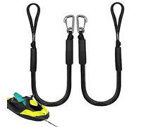 Rianpesn Dock Lines | Boat Ropes for Docking 4 Feet Mooring Ropes - Pack of 2 Adjustable Marine Rope for Kayak Docking Accessories, Watercraft, Pontoon, PWC, Canoe