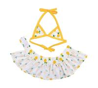 Rianpesn Dog Bikini For Small Dogs - Dog Bikini Outfit, Pineapple Print Dog Swim Trunks - Female Dog Clothes Dog Bikini Outfit Pet Bath Suit For Small Dogs Girl