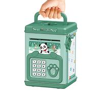 Rianpesn Kids Piggy Bank - Electronic Password Lock Piggy Bank with ABS,Fingerprint & Password Code Lock Cash Coin ATM Bank