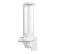 Rianpesn Paper Cup Dispenser | Button Paper Cup Dispenser,Wall Mount Water Cooler Cup Holder Fits 7oz Cone or Flat Bottom Cups, Automatic Paper Cup Dispenser for Hospital Hotel