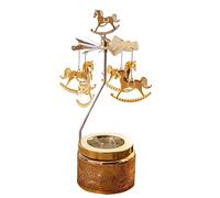 Rianpesn Rotating Candle Holder | Thermal Round Tray Rotating Candlestick Scented Candle,Revolving Lantern Romantic Candlelight Dinner Ornaments For Girls As Banquet And Home Decor