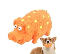 Rianpesn Rubber Squeaker Dog Chew Toys - Grunting Dog Toy That Oinks Grunts for Small Medium Large Dogs | Latex Grunting Dog Toy Relief for Dog Puppy Chew Toys, Cute Rubber Sound
