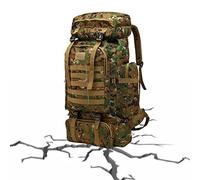 Rianpesn Ruck Backpack | Heavy Duty Waterproof Bugout Bag 80L Large Capacity | Large Trekking Rucksack for Outdoor Hiking Camping Trekking Hunting