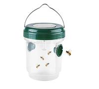 Rianpesn Solar Wasp Traps Outdoor - Solar Wasp Killers with UV LED Light - Perfect for Catching Wasps Hornets Bees Yellow Jacket Reusable