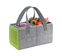 Rianpesn Storage Bag For Tonies Starters Set, Felt Organizer Portable Travel Carrying with Handle, Educational Musical Toy Holder Compatible Toniebox Green