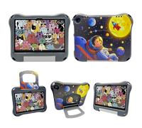 Riaour Case for 10" Tablet Kids,Light Weight Shock Proof Handle Stand Kids Friendly Case.Incompatible with iPad Samsung 10in Tablet. (Black)