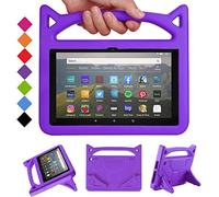 Riaour Case for 8 in Tablet for Kids.12th/10th, 2024/2022 Release - Lightweight Shockproof Case with Handle Stand for 8inch Kids Tablet.Incompatible with iPad Samsung TCL 8in Tablets. (Purple)