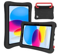 RIAOUR Case for iPad Air 11-inch M3 (2025) / M2 (2024), iPad Air 5th (2022) / 4th Generation (2020) 10.9 Inch, Fully-Body Rugged Heavy Duty Shockproof Case with Kickstand for Kids (Black)