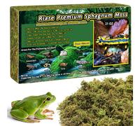 Riare 1.3lb Natural Sphagnum Moss for Reptiles, Terrarium Substrate Bedding