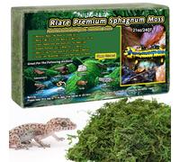 Riare 600g Natural Sphagnum Moss for Reptile Premium Forest Sphagnum Moss Hatching Reptile Substrate for Snakes, Gecko, Turtles, Frogs, Leopard (600g)