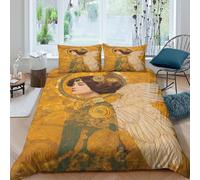 RIAVBAODG 3D Archangel of Peace Printing Comforter Cover Angel Set Ultra Soft Room Decor For Child Teens Youth Man Room Decor Zipper Closure 3 Pcs Bedding Sets Double（200x200cm）