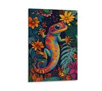 RIAVBAODG Gecko Wall Decor Poster Canvas Prints Picture Modern Canvas Art Picture Wall Hanging for Living Room Bedroom Home Decorations 12x18inch(30x45cm)