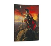 RIAVBAODG Leonidas Wall Decor Poster King of Sparta Giclee Canvas Prints Modern Canvas Wall Art Picture Hanging for Office Gym Living Room Decor 20x30inch(50x75cm)