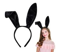 Riavom Black Bunny Ears, Bunny Ears Headband, Easter Black Bunnies Ear Headband, Easter Accessory for Bunny Ear adult Costume Accessory Dress Up Cosplay Animal Theme Party Accessories