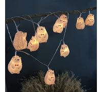 Riaxuebiy 1.65M 10 LED Cute Hedgehog String Lights Battery Operated Decorative Festival Fairy Lights Warm White Animal Ornament Children's Bedroom Night Light (Hedgehog)