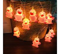 Riaxuebiy 10 LED Penguin Fairy Lights 1.65m Length Penguin String Lights Warm White Battery Operated Bedroom Children Room Decor Chain of Lights (Penguin)