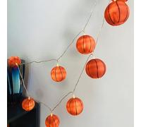 Riaxuebiy 10LED Sport Ball Night Lights, Basketball Decor String Lights USB Operated for Christmas Bedroom Birthday Party Decoration (Basketball)