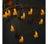 Riaxuebiy Alpaca String Lights Battery Operated Llama String Fairy Lights 10 Warm White LEDs with Timer 1.65m 3D Painted Cartoon Animal Night Light for Bedroom Nursery Decoration (Yellow Alpaca)