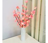 Riaxuebiy Artificial Daffodil Flower Branches Lights, 2 Pack Narcissus Twig Lamp Battery Powered for Flower Art Vase Decoration