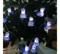 Riaxuebiy Vinyl Sea Lion Fairy Lights, 3M 20LEDs Seal String Lights USB/Battery Powered Sea Animal String Lights 2 Control Modes Shining Bulb Hanging Lights for Children's Room Decor (Blue Seal)