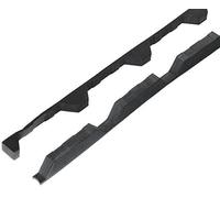 Riayk 32/1000 250 Box Profile Foam Eaves Fillers, 25mm Thick, Pack of 10 Pairs (Black)