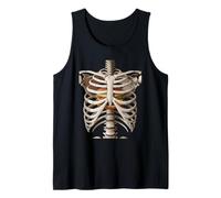 Rib Cage X-Ray Cheeseburger Funny Food Humor Anatomy Tank Top