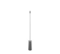 Rib Floor Lamp Base Brushed Steel