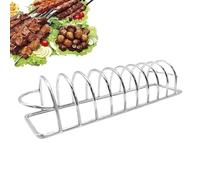 Rib Holder for Grill - Space-saving Chicken Roasting Stand, Stainless Steel Non-Stick Grill Accessories for Hot Air Fryer, Garden, Lawn, Outdoor, Camping and Picnic