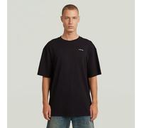 Rib Insert Relaxed T-Shirt - Black - Men M