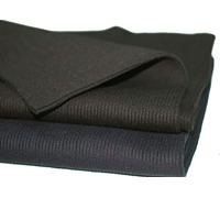 Rib Knit Cuff Waistband 2x2 Ribbing Fabric, High End Quality. Medium Weight, Cotton Lycra Elastic Stretch Cuffing Material. 94cms Wide British Made, Neotrims Finest Up Market Grade, Black 1M