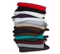 Rib Knit Fabric Cuff Waist Band,Chunky 2x2 Ribbed Knit Stretch Material.Knitted Welts,Edge Trim,Sweater Apparel.Cut & Sew,100cm Wide,26 Color.British Made,Neotrims. Bottle Green, 1/2 MTS Rib Fabric