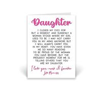 Rib ticklerz - Card Gift For Daughter I Closed My Eyes Graduation Birthday Deployment Present Gifts Daughter Wedding Card For Her Proud Of You Love You Mum - CD677