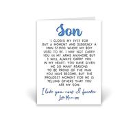 Rib ticklerz - Card Gift For Son I Closed My Eyes Graduation Birthday Deployment Present Gifts Son Wedding Card For Him Proud Of You Love You Forever Mum - CD678